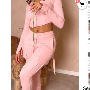 Bad society club PINK two piece tracksuit